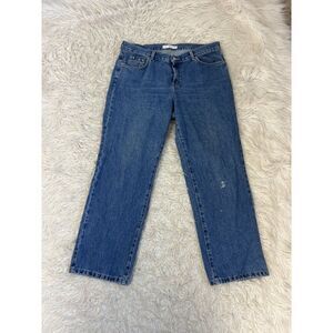 Tommy Hilfiger Vintage 90s Womens Size 14 Cropped Boyfriend Jeans Straight Leg